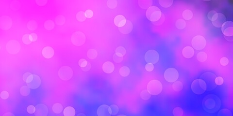 Light Pink, Blue vector background with spots.