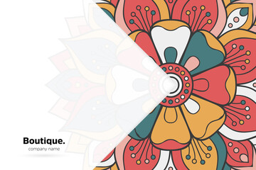 Dreamy wallpaper with mandala pattern