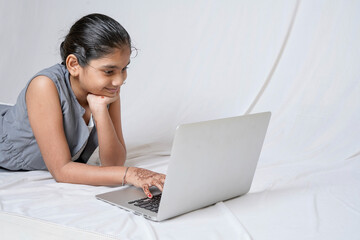 indian girl online studying