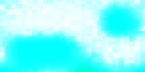 Light blue, green vector background with rectangles.
