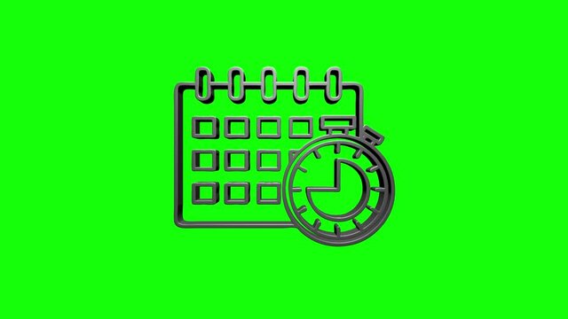 Office icon. Web icon set. Office, great design for any purposes. Motion graphics.