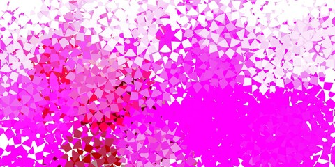 Light blue, red vector background with triangles.