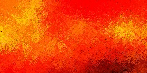 Dark orange vector template with circles.