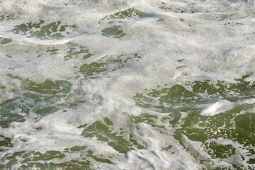 Sea foam background. Surface of water