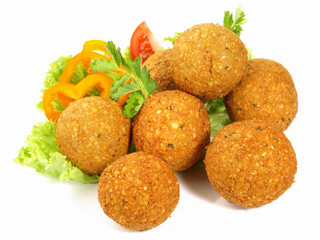 Falafel Snack - Fast Food on white Background. Isolated