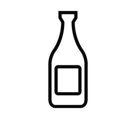 Sparkling wine bottle icon