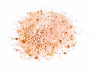 Rose Sea Salt on white Background - Isolated