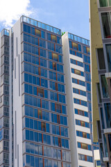Naklejka premium Residential apartment buildings on Sydney Parramatta River NSW Australia 