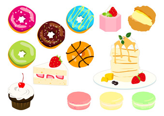 お菓子 スイーツ イラスト素材