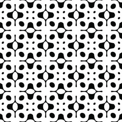 Geometric vector pattern with Black and white colors. Seamless abstract ornament for wallpapers and backgrounds.