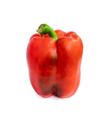 Red bell pepper isolated on white​ background​ with​ clipping​ path​