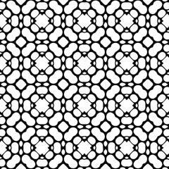 Naklejka premium Geometric vector pattern with Black and white colors. Seamless abstract ornament for wallpapers and backgrounds.