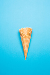 Ice cream cone in studio