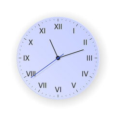 vector simple purple real clock