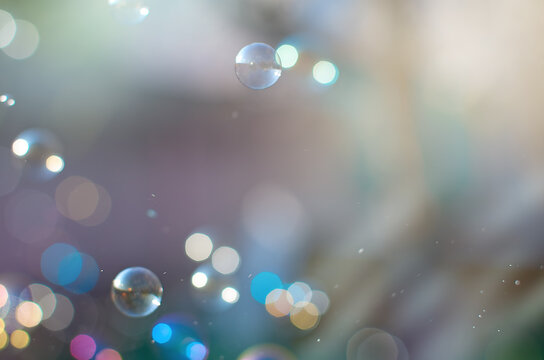 Defocused Lights on colourful dackground