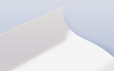 Curl Paper In Soft Violet Background Logo Mockup