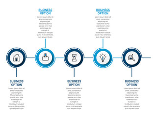 Business Infographics circle origami style Vector illustration. Can be used for flow charts, presentations, web sites, banners, printed materials. EPS 10
