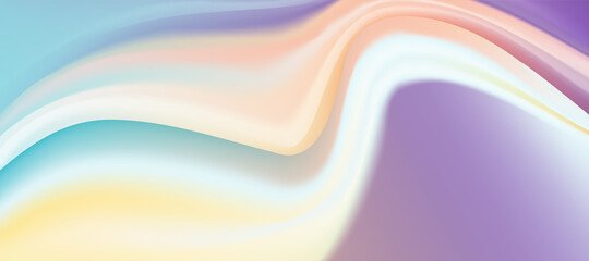 Web header background design with liquid violet and orange paint flow. 
Abstract fluid background for website, brochure, banner, poster.
