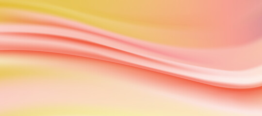 Web header background design with liquid yellow and peach paint flow. 
Abstract fluid background for website, brochure, banner, poster.