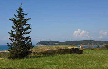 Tomba etrusca nella necropoli di Baratti, proprio sul mare