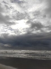 storm over the sea