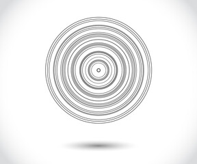 Fototapeta premium Concentric circle elements. Element for graphic web design, Template for print, textile, wrapping, decoration, vector illustration
