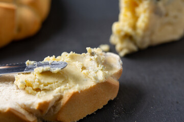 Picon cheese or Tresviso cheese. Typical Cantabrian cheese made in the Picos de Europa.