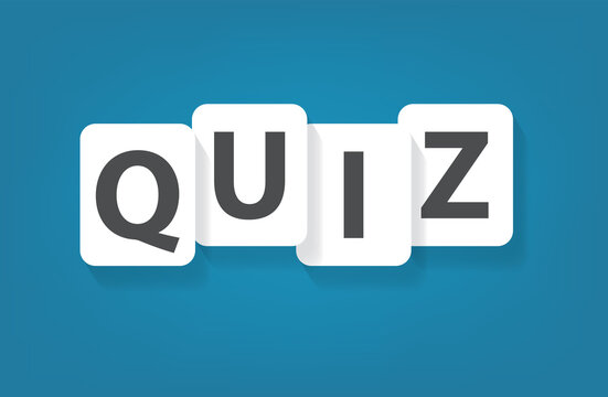 quiz word concept- vector illustration
