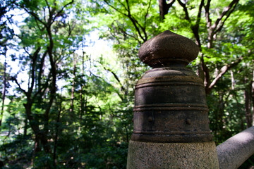 An ornamental cap at Meiji shrine.