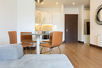 Interior of a modern open plan apartment