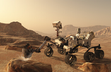 Le robot Perseverance sur Mars © Dayan