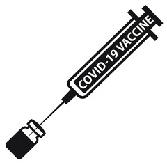 Covid-19 Vaccine Syringe and Vial Vector illustration