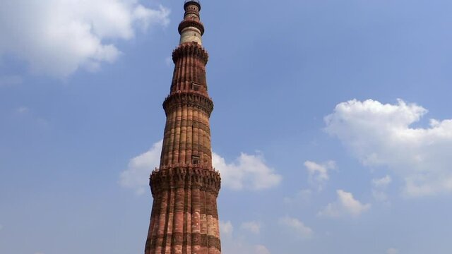 Qutb Minar, UNESCO World Heritage Site in Mehrauli area of New Delhi, India