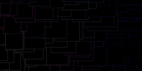 Dark Pink, Blue vector background with rectangles.