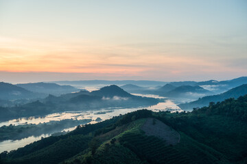 Landscape from the top of mountain