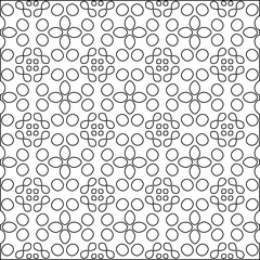 Geometric vector pattern with Black and white colors. abstract ornament for wallpapers and backgrounds.