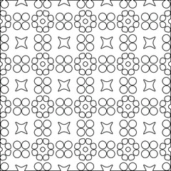 Geometric vector pattern with Black and white colors. abstract ornament for wallpapers and backgrounds.