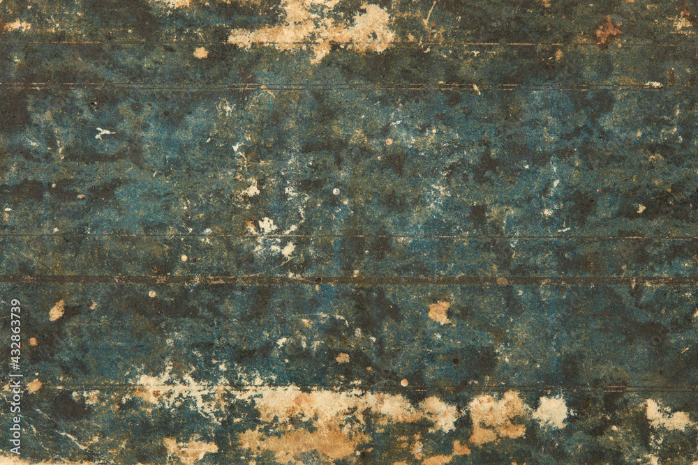 Wall mural blue old paper parchment, real texture background