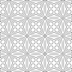 Geometric vector pattern with Black and white colors. abstract ornament for wallpapers and backgrounds.