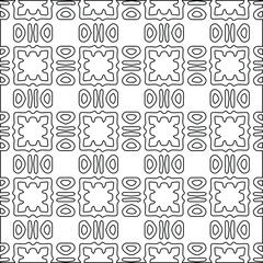 Geometric vector pattern with Black and white colors. abstract ornament for wallpapers and backgrounds.