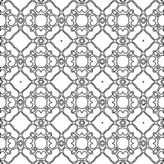 Geometric vector pattern with Black and white colors. abstract ornament for wallpapers and backgrounds.