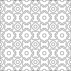 Geometric vector pattern with Black and white colors. abstract ornament for wallpapers and backgrounds.