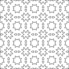 Geometric vector pattern with Black and white colors. abstract ornament for wallpapers and backgrounds.