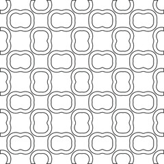 Geometric vector pattern with Black and white colors. abstract ornament for wallpapers and backgrounds.