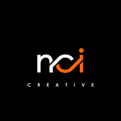 NCI Letter Initial Logo Design Template Vector Illustration