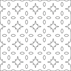 Geometric vector pattern with Black and white colors. abstract ornament for wallpapers and backgrounds.