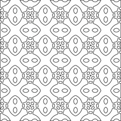 Geometric vector pattern with Black and white colors. abstract ornament for wallpapers and backgrounds.