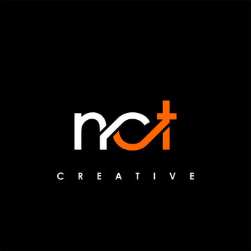 NCT Letter Initial Logo Design Template Vector Illustration