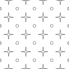 Geometric vector pattern with Black and white colors. abstract ornament for wallpapers and backgrounds.