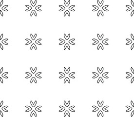 Geometric vector pattern with Black and white colors. abstract ornament for wallpapers and backgrounds.